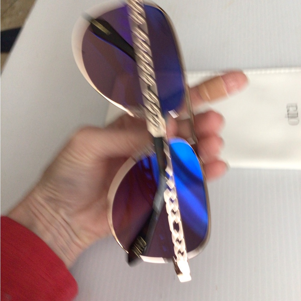 NEW ! Rare Quay Australia HIGH KEY LINKS Purple Gradient Aviator Sunglasses - Picture 4 of 6